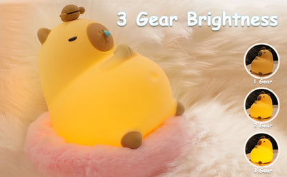 Capybara Night Light for Kids Room