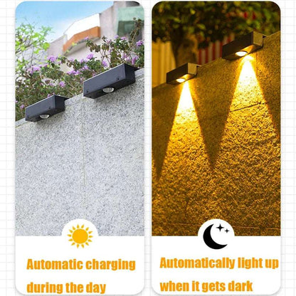 Solar Wall Lights Outdoor Dual Color