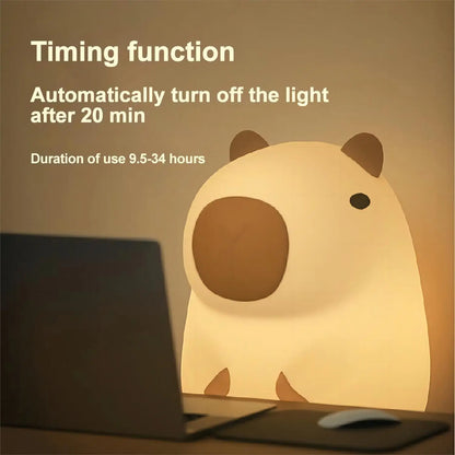 Capybara Night Light for Kids Room