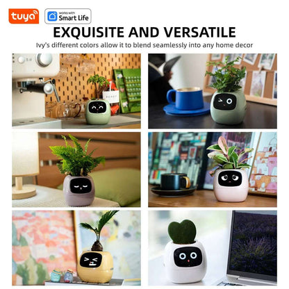Smart Emoji Plant Pot – AI Interactive Flowerpot
