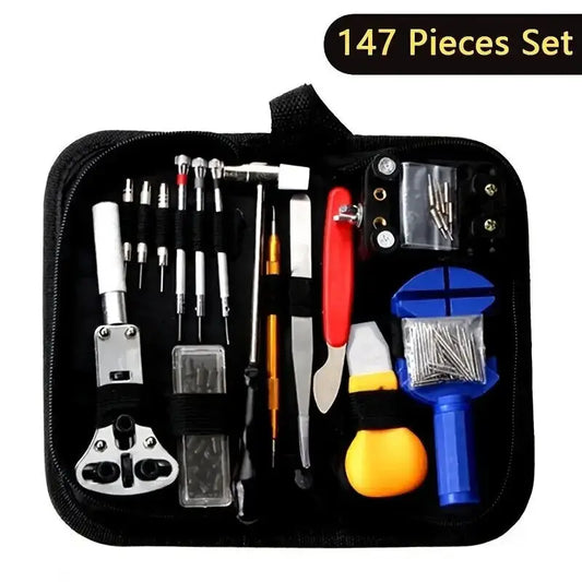 147 & 212PCS Watch Repair Tool Kit – Standard & Premium Set