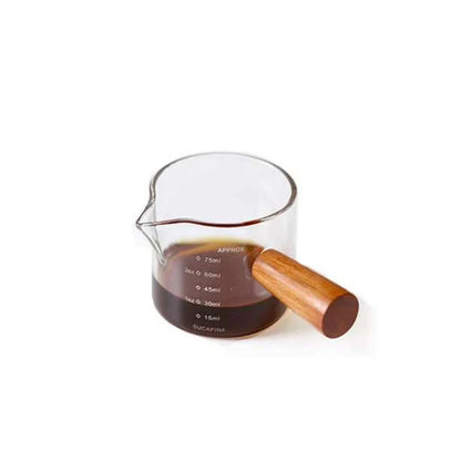 Glass Measuring Cup with Wooden Handle