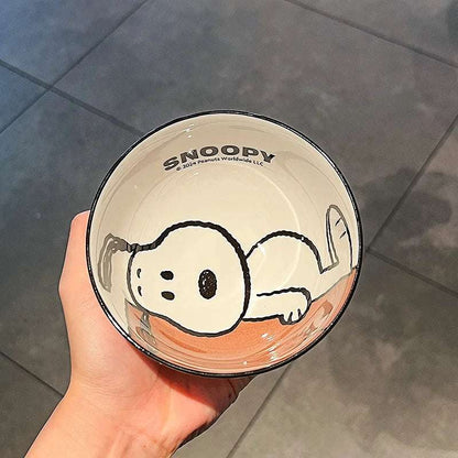 Snoopy Ceramic Bowl Set – 4pcs Gift Box