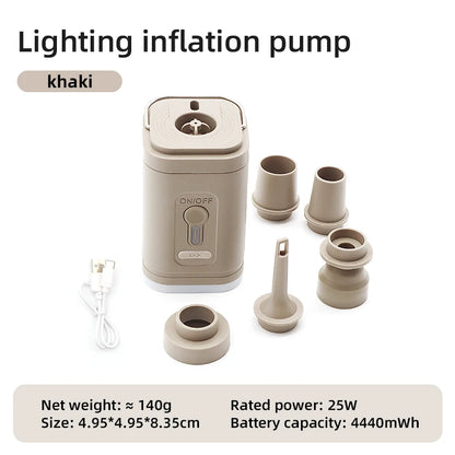 Camping Electric Air Pump with Light