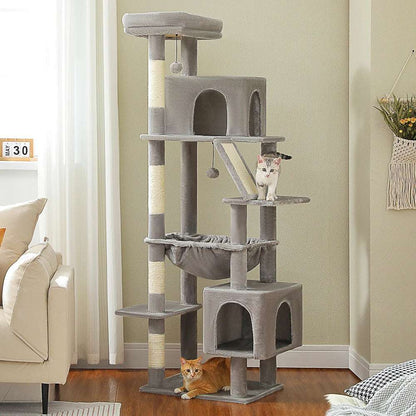 180cm Large Cat Tree Tower with Hammock