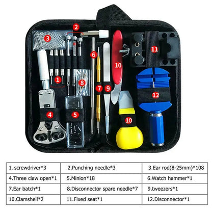 147 & 212PCS Watch Repair Tool Kit – Standard & Premium Set