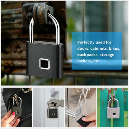Smart Fingerprint Padlock for Indoor & Outdoor