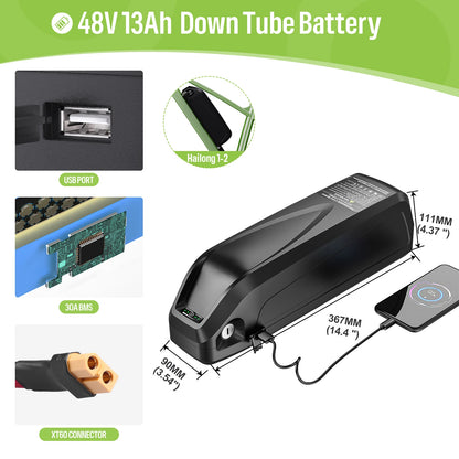 48V 750W Mid Drive Ebike Conversion Kit