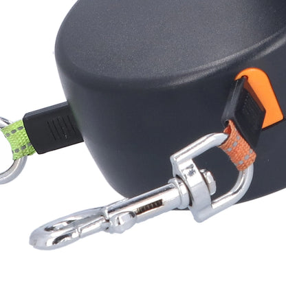 Tangle-Free Dual Retractable Dog Leash with LED
