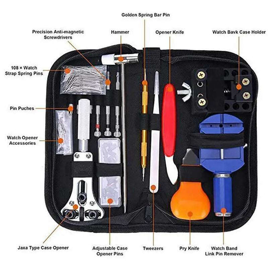 147 & 212PCS Watch Repair Tool Kit – Standard & Premium Set