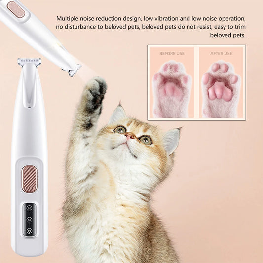 Rechargeable Pet Paw Trimmer LED