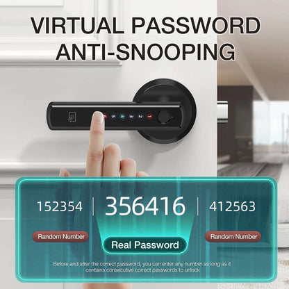 Smart Fingerprint Door Lock Keypad Handle