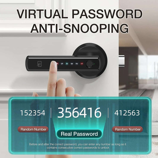 Smart Fingerprint Door Lock Keypad Handle