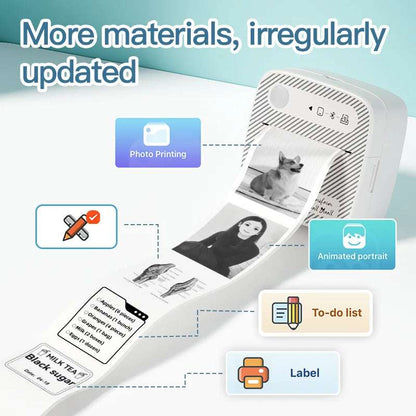 Mini Wireless Thermal Printer – Inkless Pocket Sticker Printer