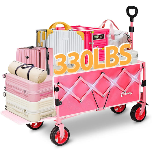 Collapsible Folding Wagon Cart 330lbs