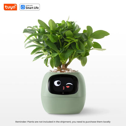Smart Emoji Plant Pot – AI Interactive Flowerpot