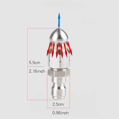 High Pressure Sewer Jetting Nozzle G1/4 Quick Connector
