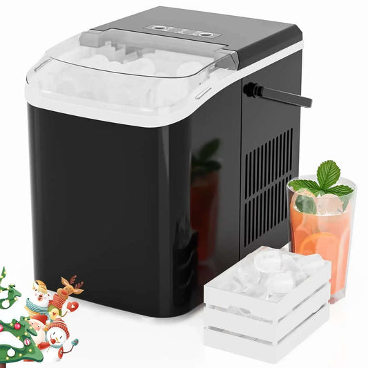 Countertop Self-Cleaning Ice Maker with Handle