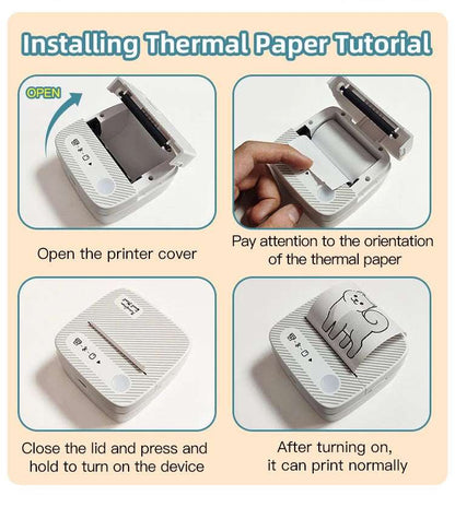 Mini Wireless Thermal Printer – Inkless Pocket Sticker Printer