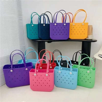 Waterproof EVA Rubber Tote Bag – M/L/XL Beach & Picnic Basket