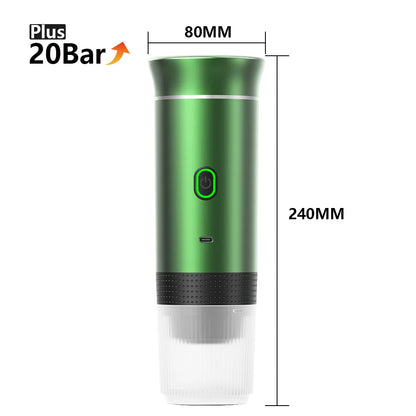 Portable 20-Bar Espresso Maker for Home Travel Camping