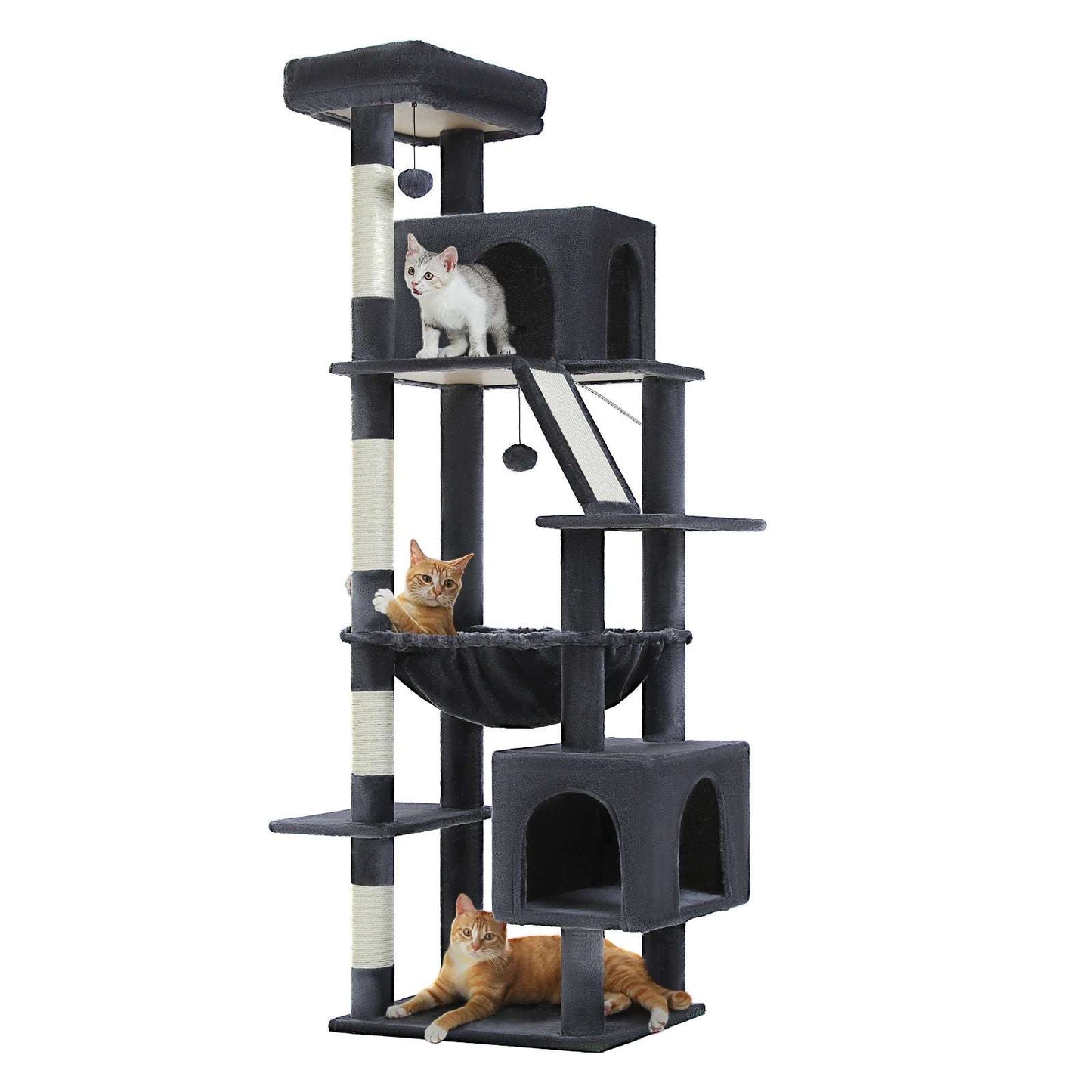 180cm Large Cat Tree Tower with Hammock