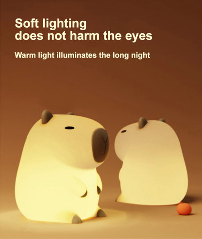 Capybara Night Light for Kids Room