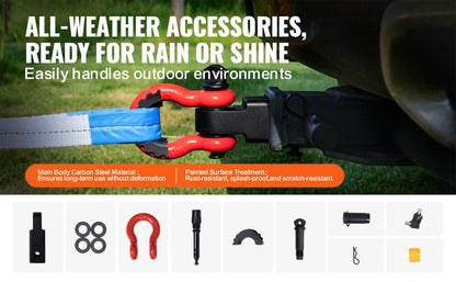17,000 lbs Heavy Duty Hitch Receiver Shackle