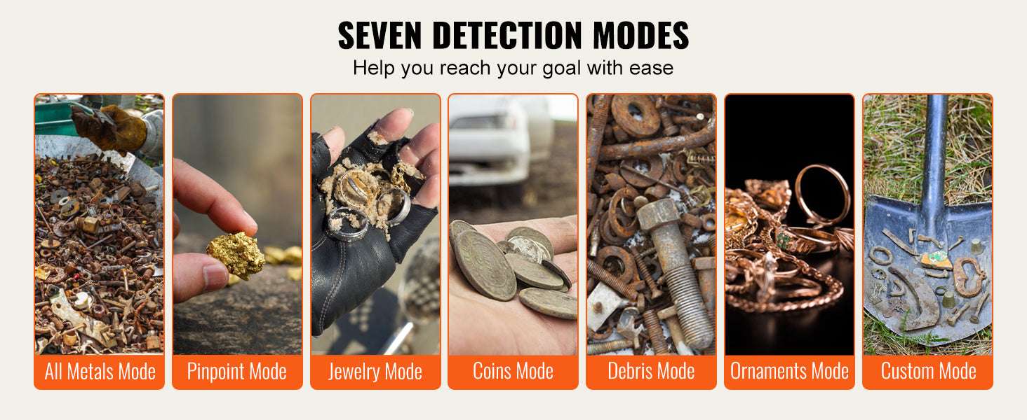 Portable Metal Detector with Adjustable Stem